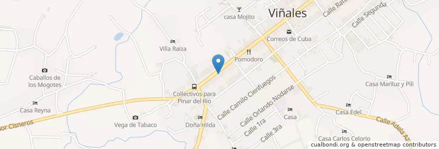 Mapa de ubicacion de Deleite en 古巴, Pinar Del Río, Viñales.