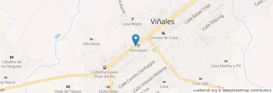 Mapa de ubicacion de Pepo's en کوبا, Pinar Del Río, Viñales.