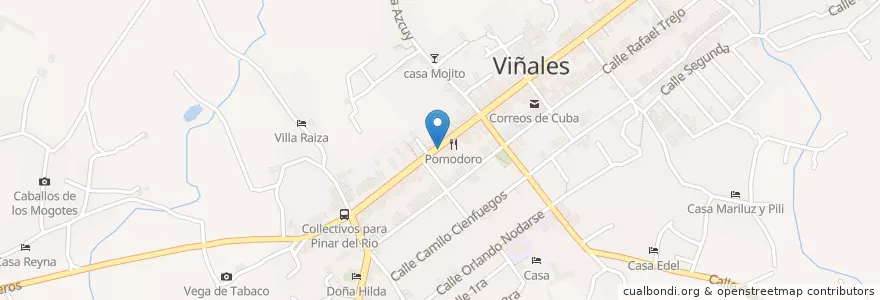 Mapa de ubicacion de El Cubaneo en کوبا, Pinar Del Río, Viñales.