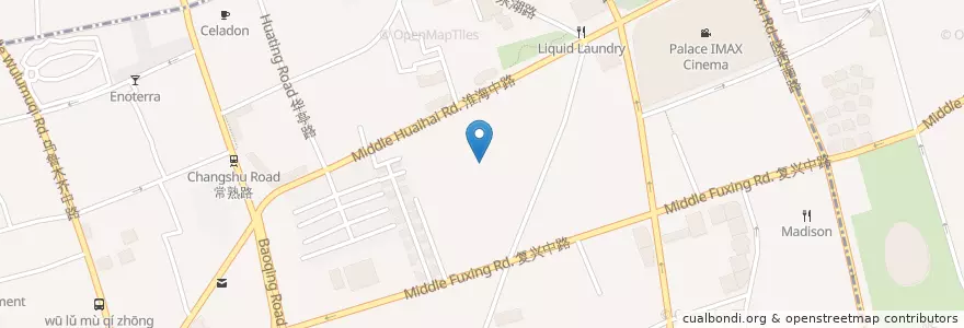 Mapa de ubicacion de 贺绿汀音乐厅 en Çin, Şanghay, Xuhui.