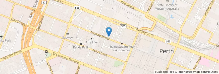Mapa de ubicacion de Rubix en Austrália, Austrália Ocidental, City Of Perth.