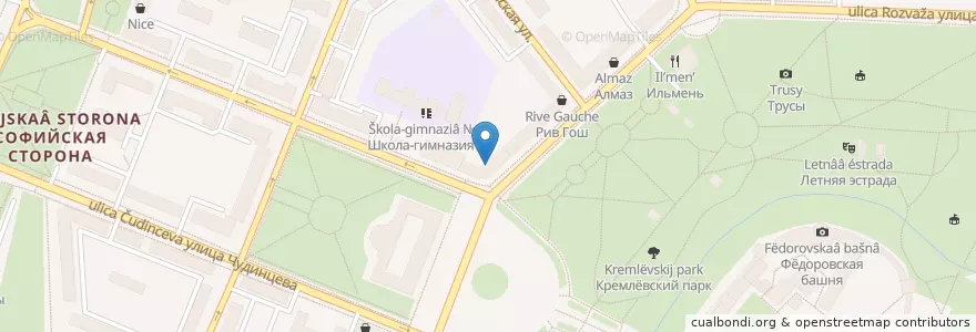 Mapa de ubicacion de Телеграф en Russie, District Fédéral Du Nord-Ouest, Oblast De Novgorod, Новгородский Район, Городской Округ Великий Новгород.