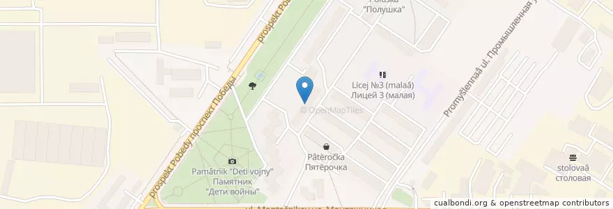 Mapa de ubicacion de Оренбург 460048 en Rusland, Приволжский Федеральный Округ, Оренбургская Область, Городской Округ Оренбург.