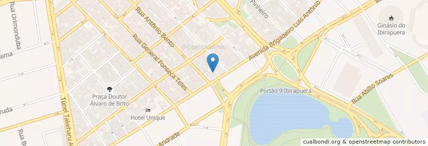 Mapa de ubicacion de Hospital Sancta Maggiore en 브라질, 남동지방, 상파울루, Região Geográfica Intermediária De São Paulo, Região Metropolitana De São Paulo, Região Imediata De São Paulo, 상파울루.