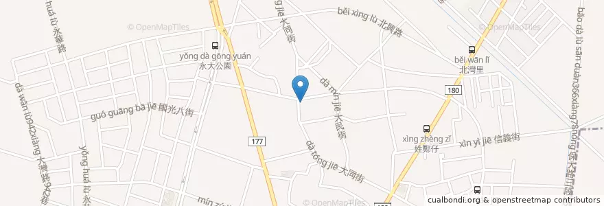 Mapa de ubicacion de ZIMI ROSE en 台湾, 台南市, 永康区.