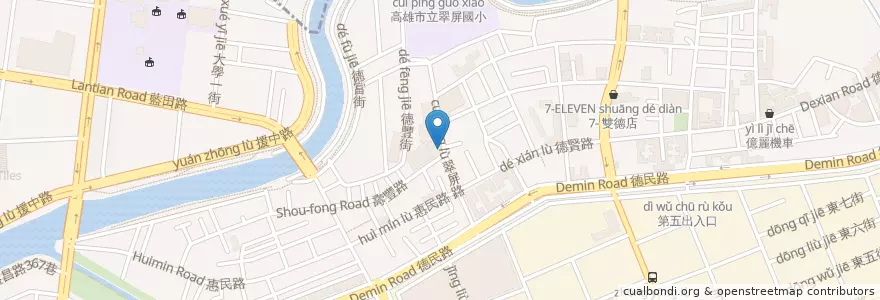 Mapa de ubicacion de 至美牙醫診所 en Tayvan, Kaohsiung, 楠梓區.