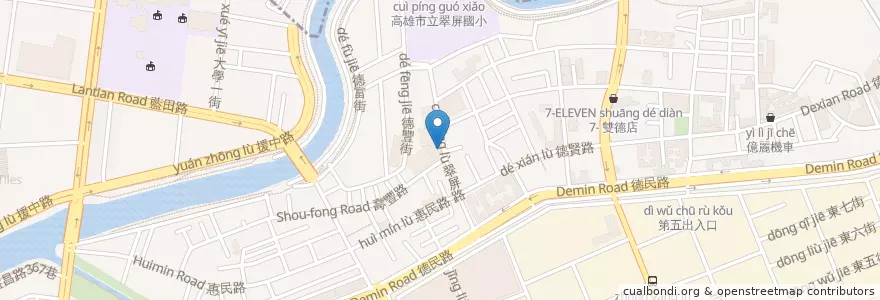 Mapa de ubicacion de 楓茶記楠梓店 en Tayvan, Kaohsiung, 楠梓區.