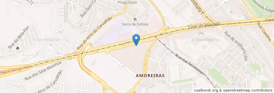 Mapa de ubicacion de McDonald's en Portugal, Área Metropolitana De Lisboa, Lissabon, Grande Lisboa, Lissabon, Campo De Ourique.