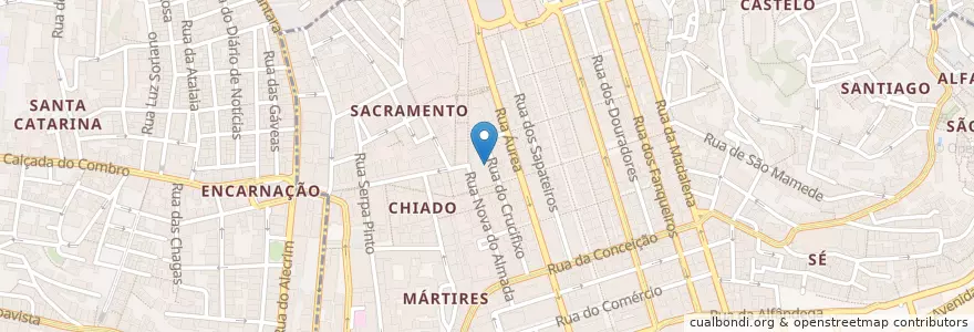 Mapa de ubicacion de McDonald's en 포르투갈, Área Metropolitana De Lisboa, Lisboa, Grande Lisboa, 리스본, Santa Maria Maior.