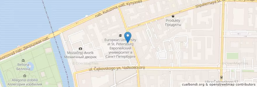 Mapa de ubicacion de МИРТ en Rusland, Северо-Западный Федеральный Округ, Oblast Leningrad, Sint-Petersburg, Литейный Округ.
