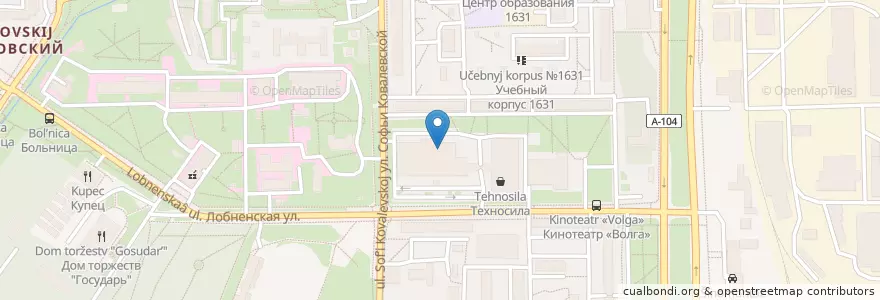 Mapa de ubicacion de Вики синема en Russie, District Fédéral Central, Moscou, Северный Административный Округ, Дмитровский Район.