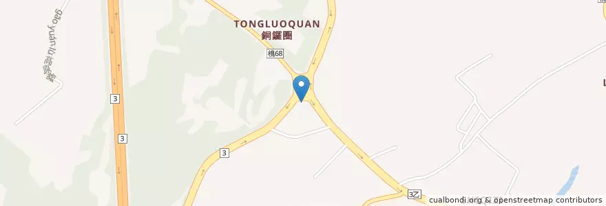 Mapa de ubicacion de 台塑加油站 en Taiwan, Taoyuan, 龍潭區.