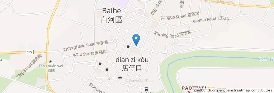 Mapa de ubicacion de 新生診所 en 台湾, 台南市, 白河区.