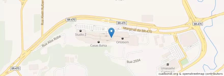 Mapa de ubicacion de Sociedade do Café en 브라질, 남부지방, 산타카타리나, Região Geográfica Intermediária De Blumenau, Microrregião De Blumenau, 블루메나우.