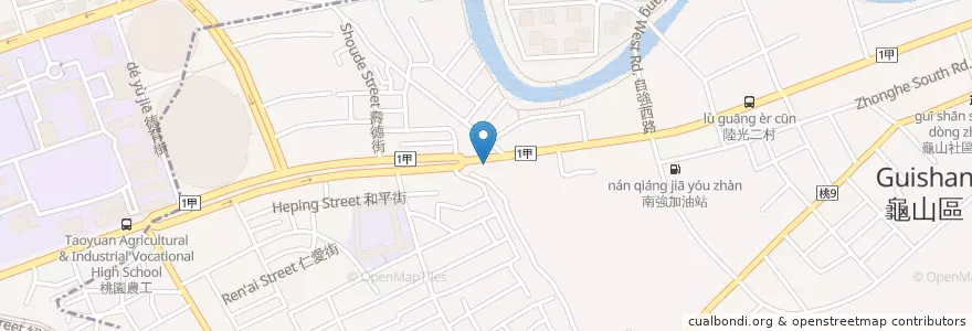Mapa de ubicacion de 華南商業銀行 en Taïwan, Taoyuan, 龜山區.