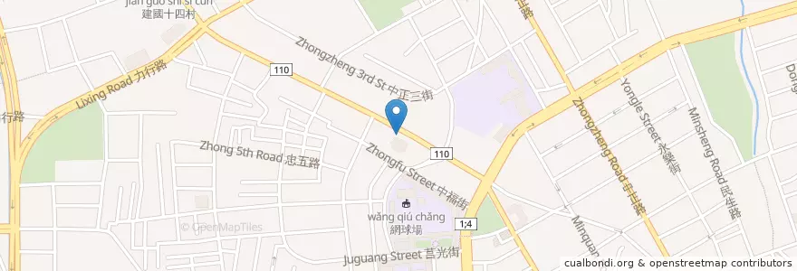 Mapa de ubicacion de 聯邦商業銀行 en تايوان, تاو يوان, 桃園區.