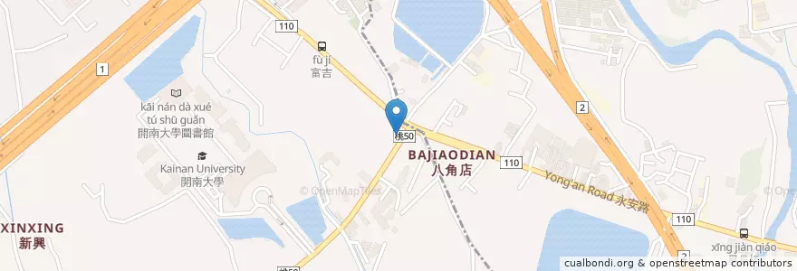 Mapa de ubicacion de 蘆竹區農會 en Taiwan, Taoyuan, Luzhu District.