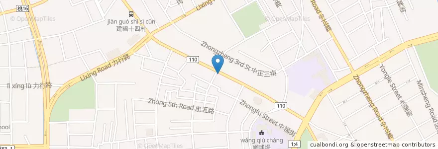 Mapa de ubicacion de 同生藥師藥局 en Taiwan, 桃園市, 桃園區.