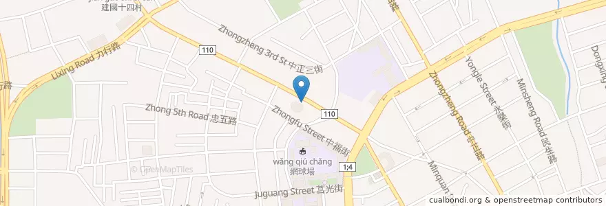 Mapa de ubicacion de 彰化商業銀行 en 타이완, 타오위안 시, 타오위안 구.