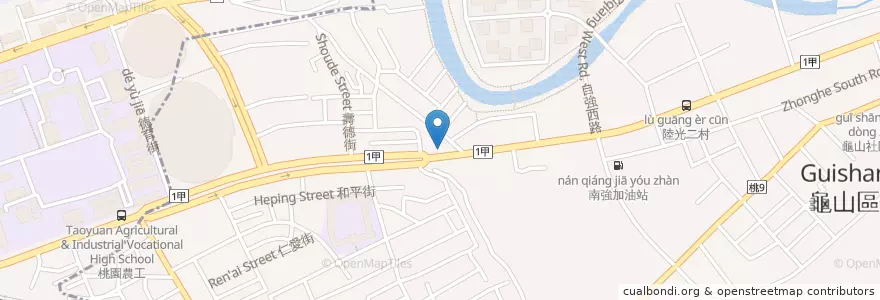 Mapa de ubicacion de 泓泰牙醫診所 en تایوان, 桃園市, 龜山區.