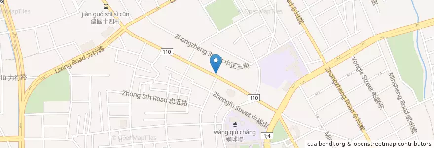Mapa de ubicacion de Domino's Pizza en 타이완, 타오위안 시, 타오위안 구.