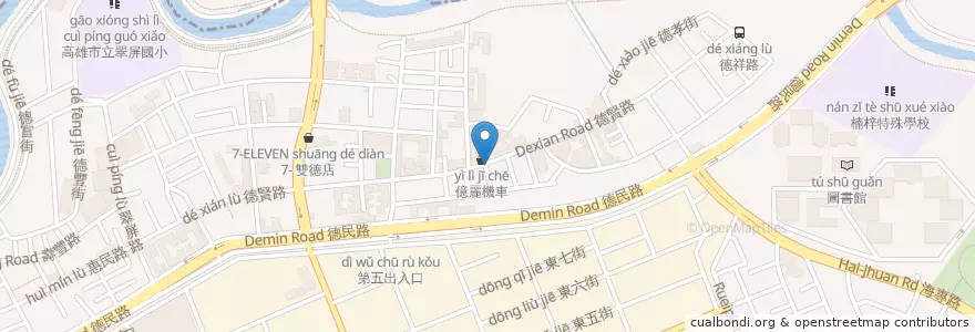 Mapa de ubicacion de 灰哥平價鍋物 en Тайвань, Гаосюн, 楠梓區.