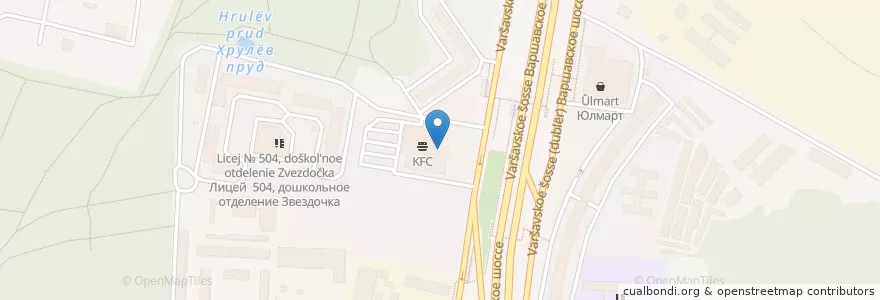 Mapa de ubicacion de Sberbank en Russia, Central Federal District, Moscow, Southern Administrative Okrug, Chertanovo Yuzhnoye District.