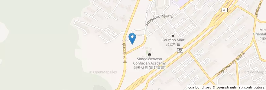 Mapa de ubicacion de 상현지구대 en کره جنوبی, گیونگی-دو, 용인시, 수지구.