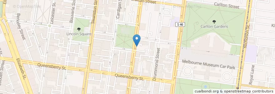 Mapa de ubicacion de IL Gambero en Austrália, Victoria, City Of Melbourne.