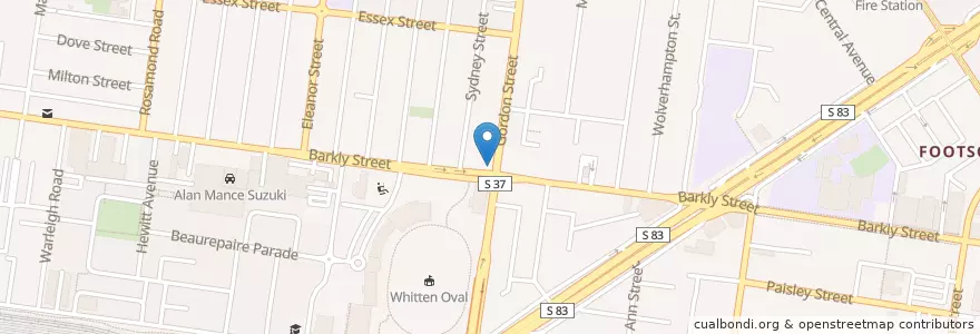 Mapa de ubicacion de The Learning Sanctuary  en 오스트레일리아, Victoria, City Of Maribyrnong.