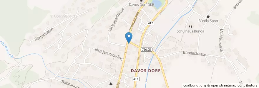 Mapa de ubicacion de eggBar en Suíça, Grisões, Prättigau/Davos, Davos.