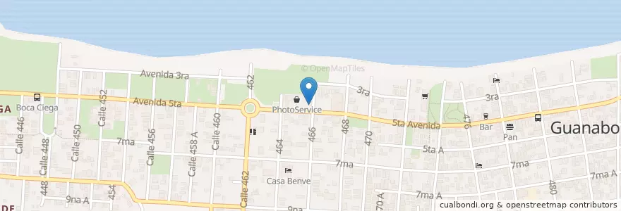 Mapa de ubicacion de Playa Libre en 쿠바, La Habana, Habana Del Este.