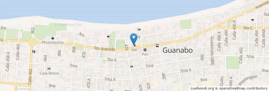 Mapa de ubicacion de El Belic en Küba, La Habana, Habana Del Este.