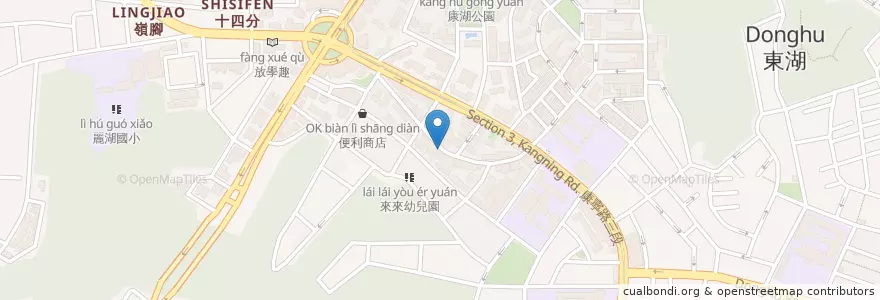 Mapa de ubicacion de 米利安音樂短期補習班 en 台湾, 新北市, 台北市, 内湖区.