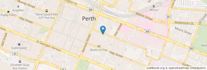 Mapa de ubicacion de Chemist Warehouse en Australia, Western Australia, City Of Perth.
