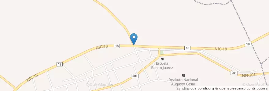 Mapa de ubicacion de Gallera San Sebastián - Nikinohomo en Nicaragua, Masaya, Niquinohomo (Municipio).
