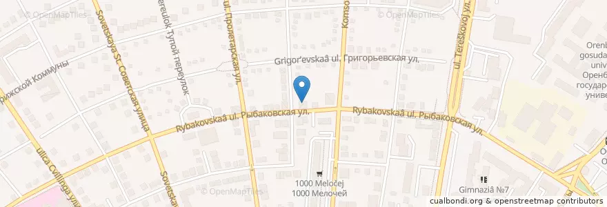 Mapa de ubicacion de Православная гимназия им. Иоанна Кронштадтского en Russia, Volga Federal District, Orenburg Oblast, Городской Округ Оренбург.