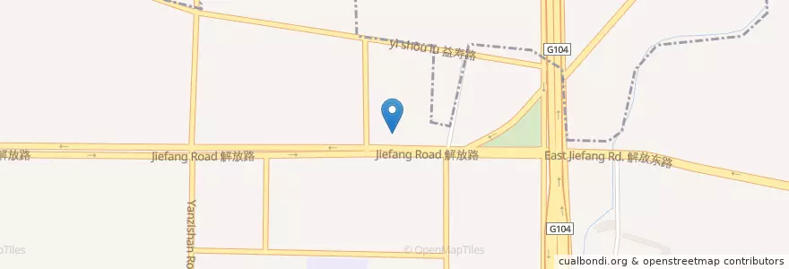 Mapa de ubicacion de 齐鲁银行(燕山支行) en 中国, 山东省, 济南市, 历下区.