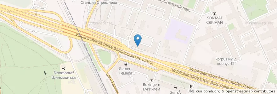 Mapa de ubicacion de Кебабкинг en Rusia, Distrito Federal Central, Москва, Район Сокол.