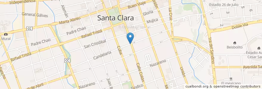 Mapa de ubicacion de unidad 673 en کوبا, Villa Clara, Santa Clara, Ciudad De Santa Clara.