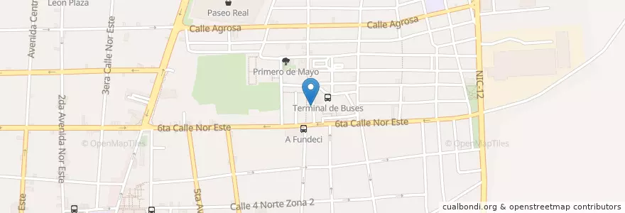 Mapa de ubicacion de El Buen Pastor #3 en نيكاراجوا, León, León (Municipio).