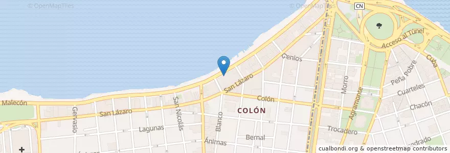 Mapa de ubicacion de Ana's Buffet Restaurant en 쿠바, La Habana, Centro Habana.