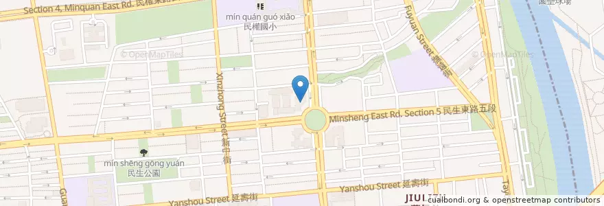 Mapa de ubicacion de 三民分館廁所 en 臺灣, 新北市, 臺北市, 松山區.