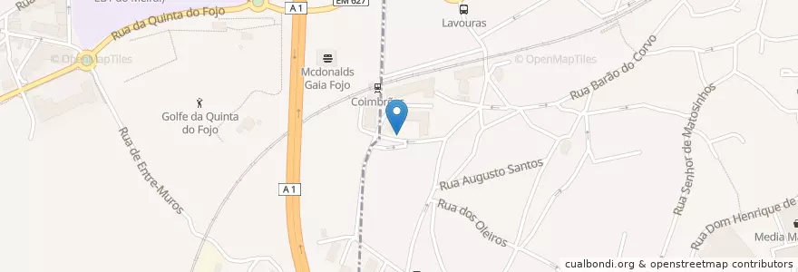Mapa de ubicacion de Pizzamail Pizzaria Lda (Santa Marinha) en 포르투갈, 노르트 지방, Área Metropolitana Do Porto, 포르투, Vila Nova De Gaia.