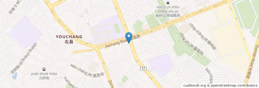 Mapa de ubicacion de 歐慈德內小兒科診所 en Taiwan, Kaohsiung, Nanzi District.