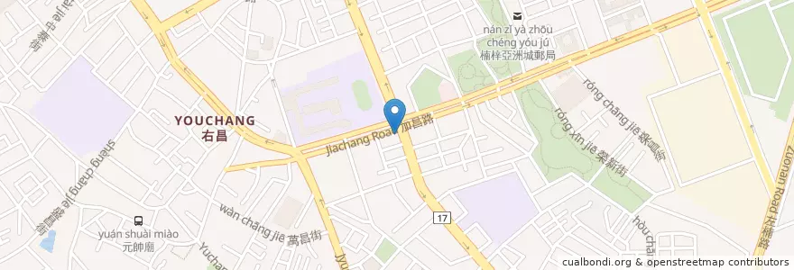 Mapa de ubicacion de 慈光藥局 en تايوان, كاوهسيونغ, 楠梓區.
