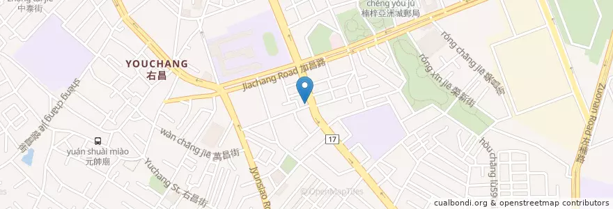 Mapa de ubicacion de 健泰中醫 en Tayvan, Kaohsiung, 楠梓區.