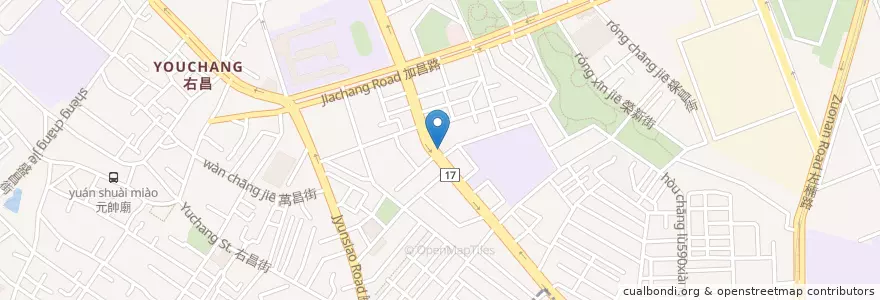 Mapa de ubicacion de 郭士彰耳鼻喉科 en تايوان, كاوهسيونغ, 楠梓區.