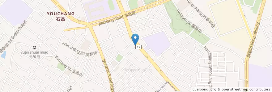 Mapa de ubicacion de 仁康牙醫 en 타이완, 가오슝시, 난쯔구.