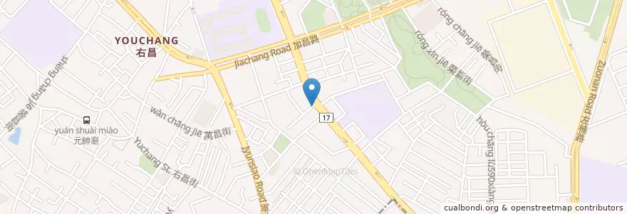 Mapa de ubicacion de 米宝便當 en Taiwán, Kaohsiung, 楠梓區.